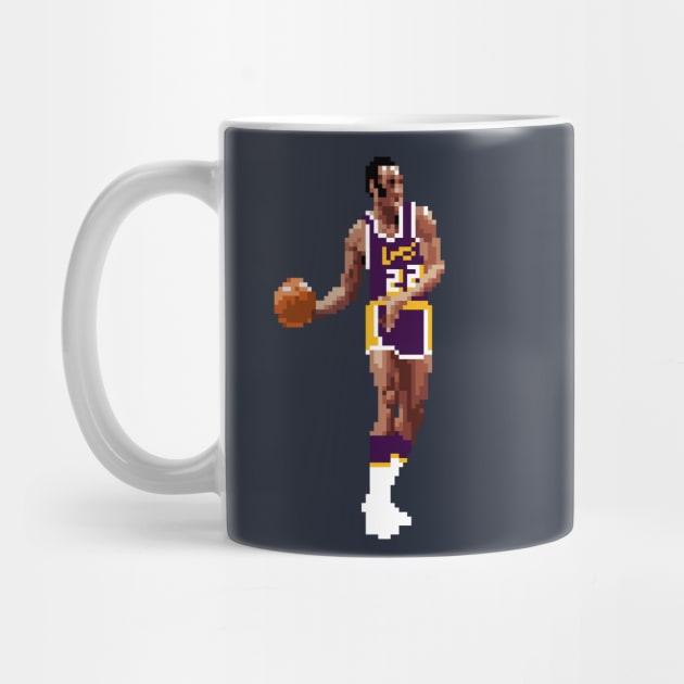 Elgin Baylor Pixel Dribble by qiangdade